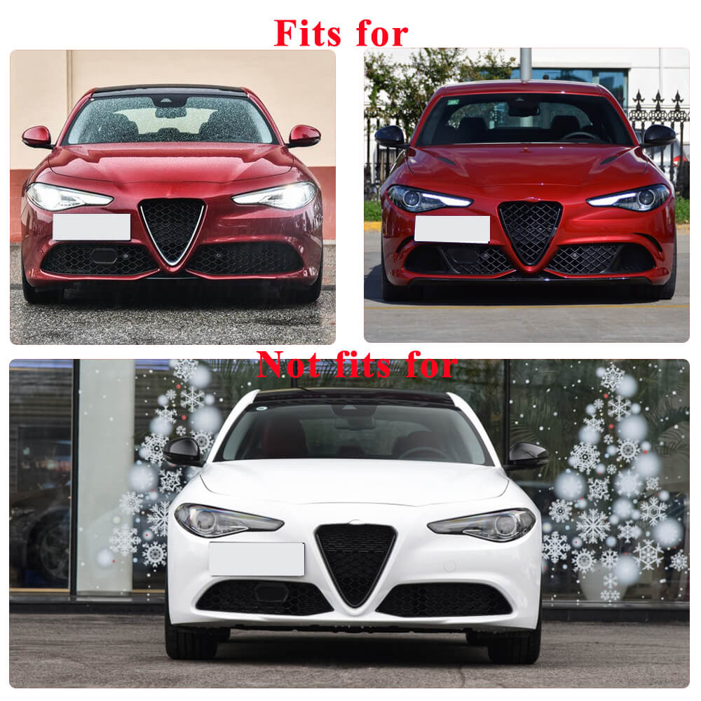 Alfa Romeo Giulia 952 Sport Quadrifoglio 2015-2020 Front Grille Frame Carbon Fiber-Ahacarbon