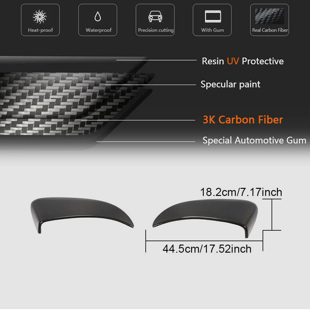 Porsche 718 Boxster Cayman 2016-2019 Side Air Vents Carbon Fiber-Ahacarbon