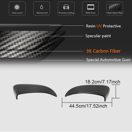 Porsche 718 Boxster Cayman 2016-2019 Side Air Vents Carbon Fiber-Ahacarbon