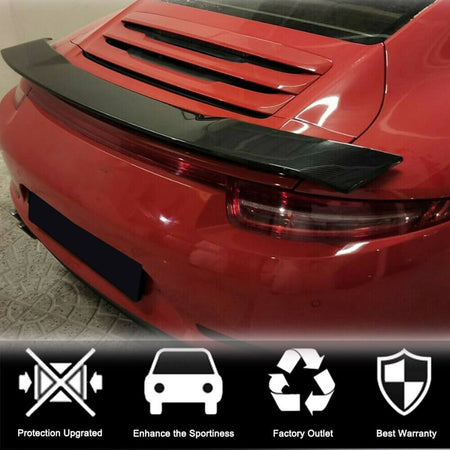 Porsche 911 (991) 991.2 Carrera Targa 4 S 4S GTS Turbo 2016-2019 Rear Trunk Spoiler Dry Carbon Fiber-Ahacarbon
