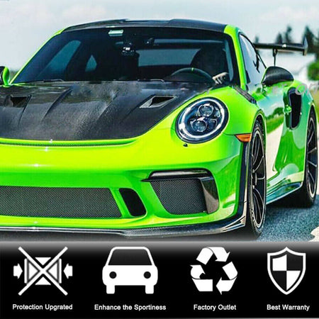 Porsche 911 991 991.2 GT3 RS Coupe 2017-2019 Fog Light Covers Dry Carbon Fiber-Ahacarbon