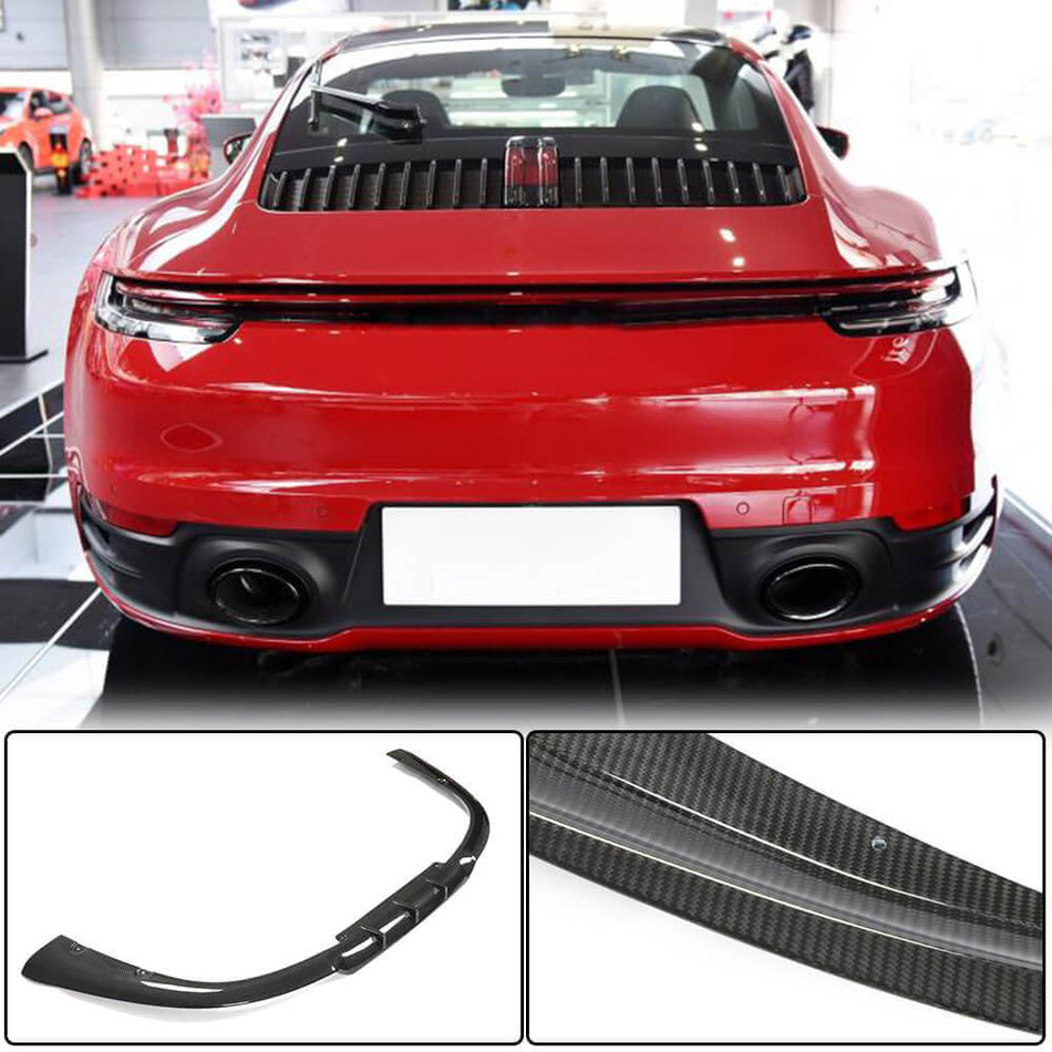 Porsche 911 992 Carrera 4S 2019UP Rear Bumper Diffuser Dry Carbon Fiber-Ahacarbon