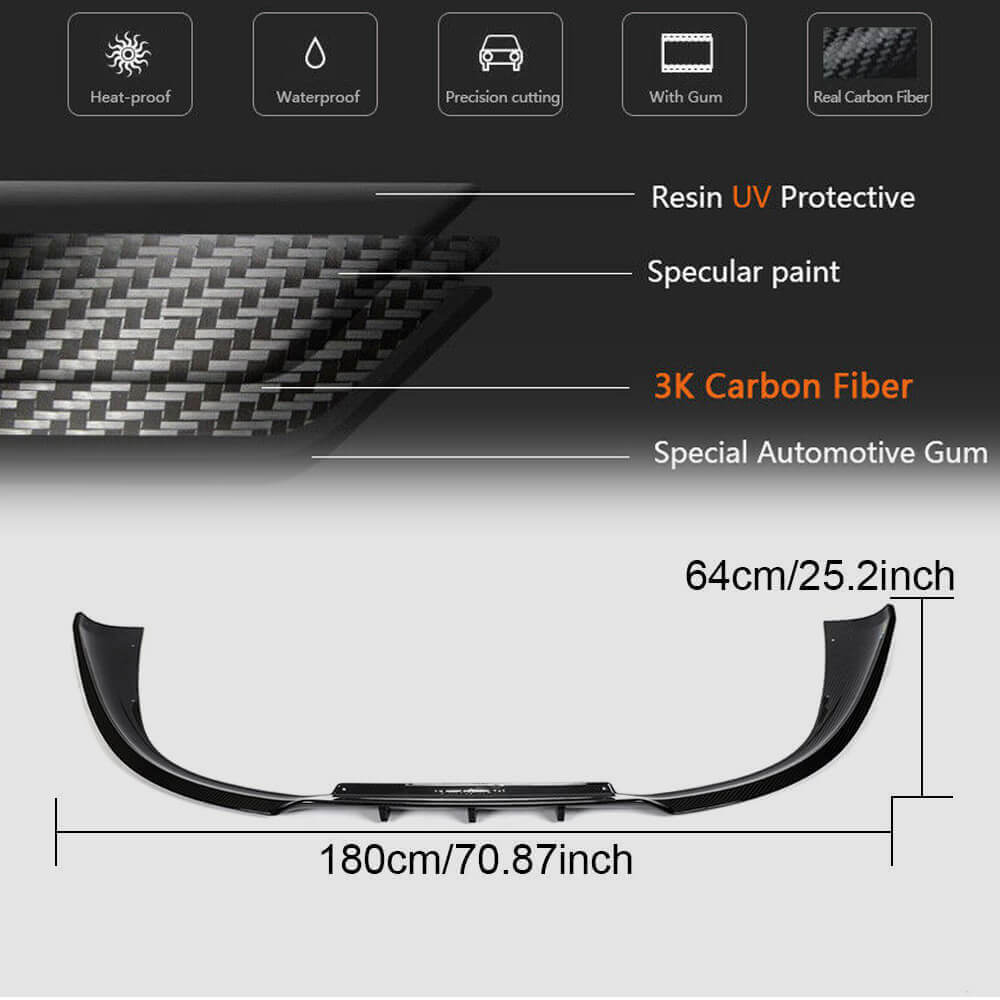 Porsche 911 992 Carrera 4S 2019UP Rear Bumper Diffuser Dry Carbon Fiber-Ahacarbon