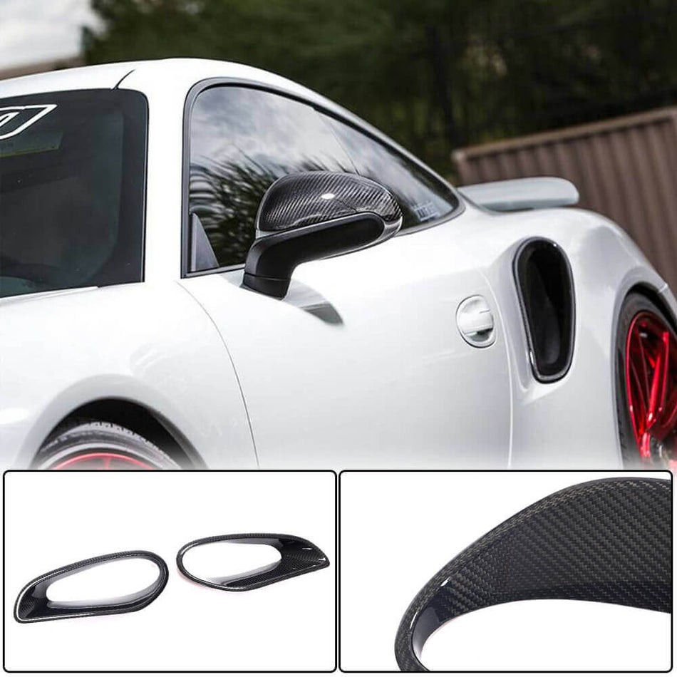 Porsche 911 Turbo S 2014-2016 Side Air Intake Vents Dry Carbon Fiber-Ahacarbon