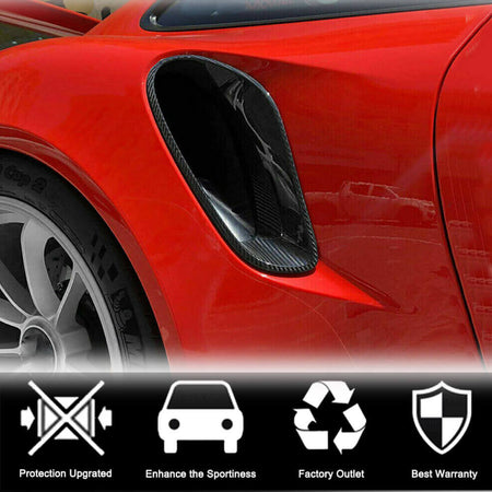 Porsche 911 Turbo S 2014-2016 Side Air Intake Vents Dry Carbon Fiber-Ahacarbon