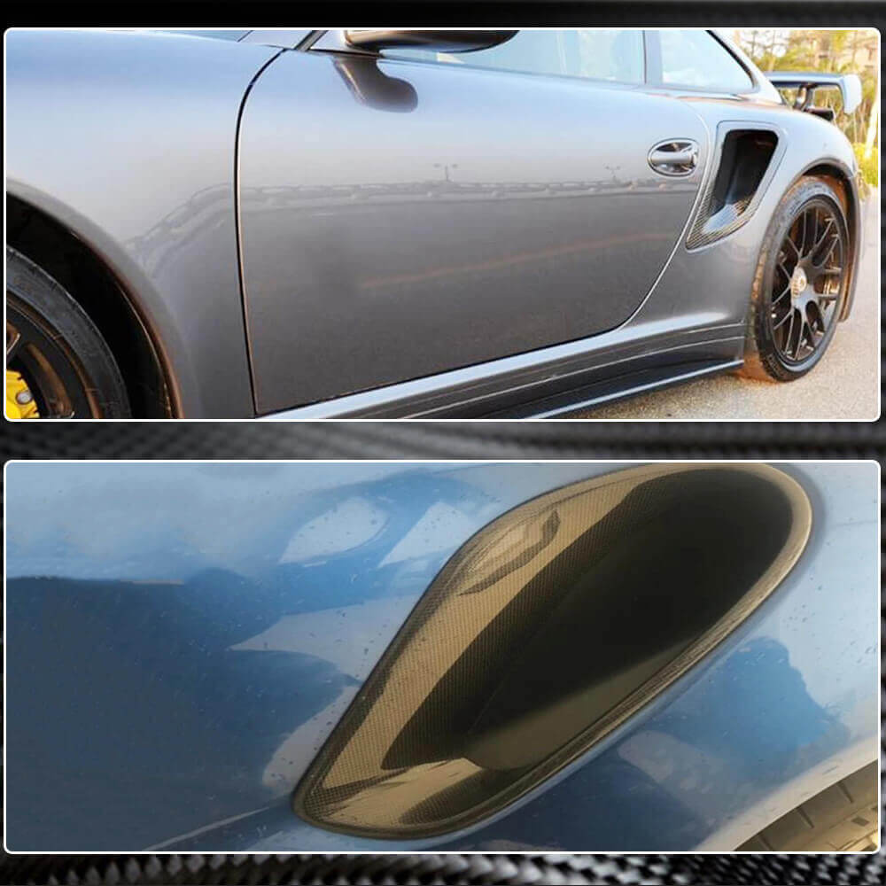 Porsche 911 Turbo S 2014-2016 Side Air Intake Vents Dry Carbon Fiber-Ahacarbon