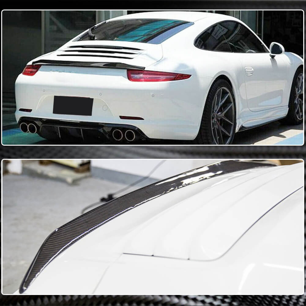 Porsche 911 (991) 991.2 2012-2018 Rear Trunk Spoiler Carbon Fiber-Ahacarbon