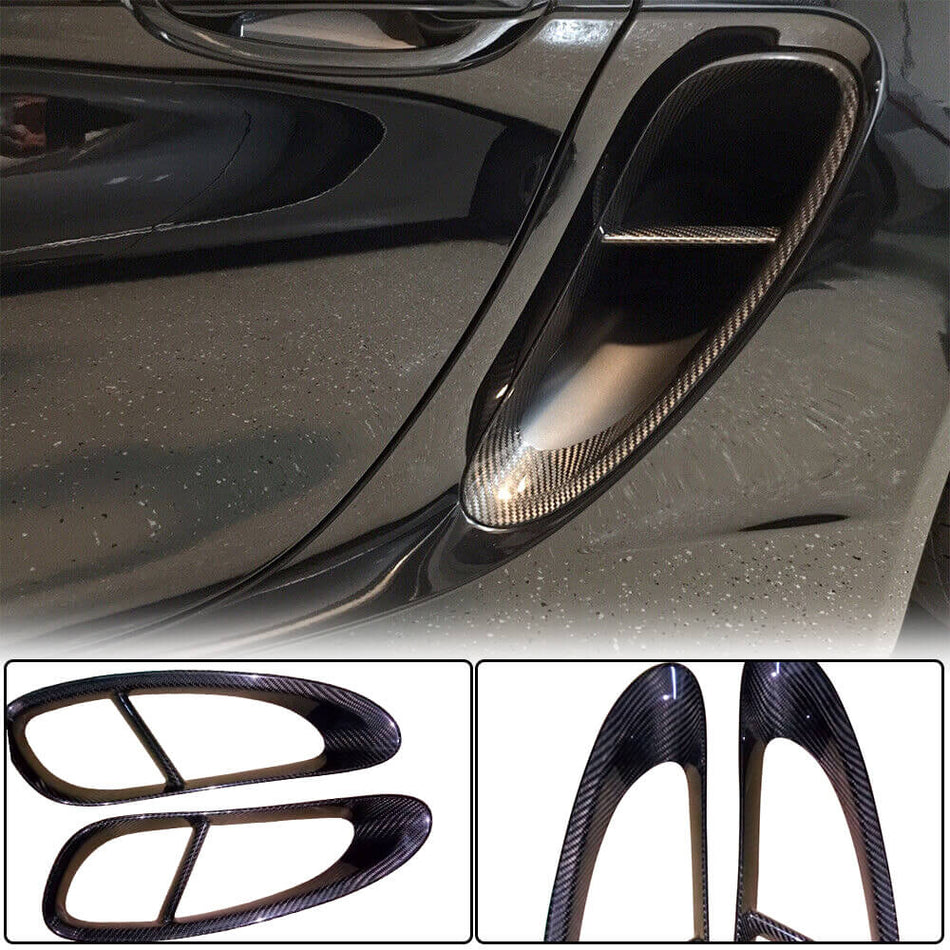Porsche 981 Boxster 2013-2016 Side Air Intake Vents Carbon Fiber-Ahacarbon