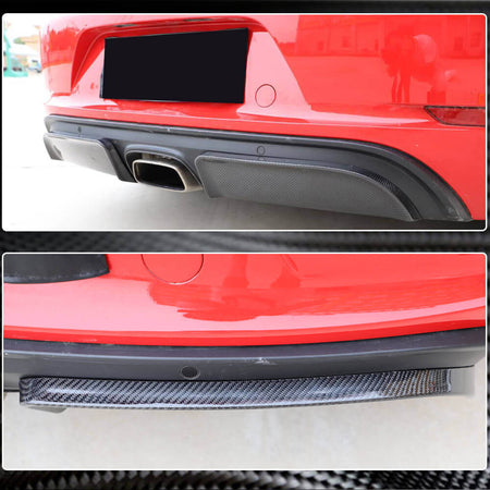 Porsche 718 (982) Boxster Cayman 2016-2019 Rear Bumper Diffuser Carbon Fiber-Ahacarbon