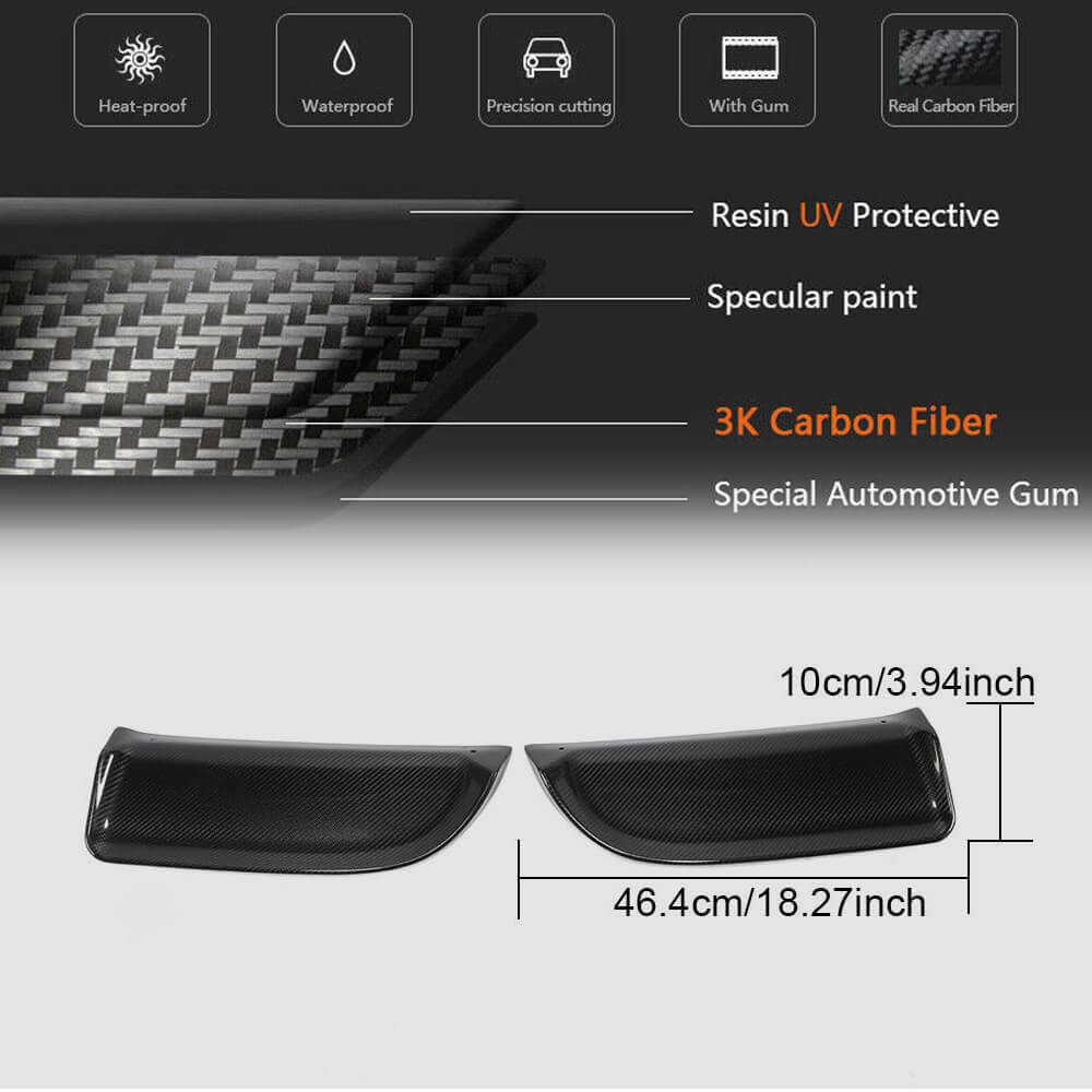 Porsche 718 (982) Boxster Cayman 2016-2019 Rear Bumper Diffuser Carbon Fiber-Ahacarbon