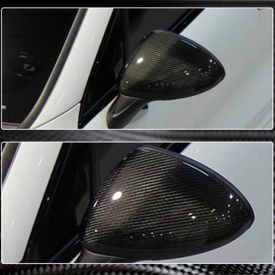 Porsche Cayenne 958 2011-2014 Mirror Covers Replacement Style Carbon Fiber-Ahacarbon