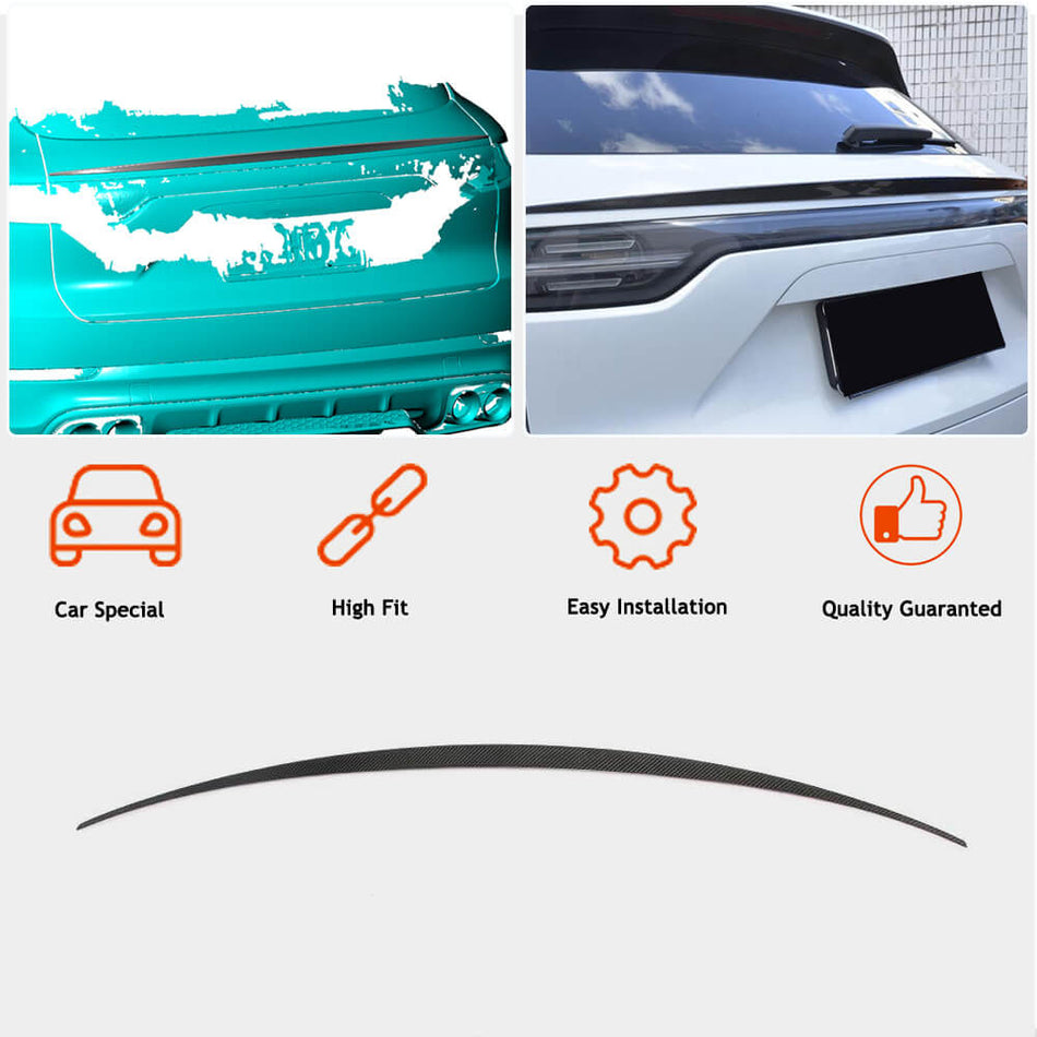 Porsche Cayenne 9Y3 2018UP Rear Spoiler Carbon Fiber-Ahacarbon