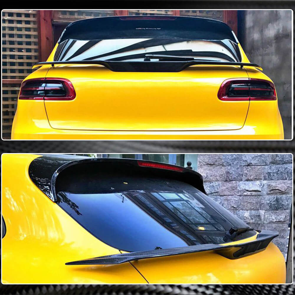 Porsche Macan 2014-2020 Rear Middle Spoiler Carbon Fiber-Ahacarbon