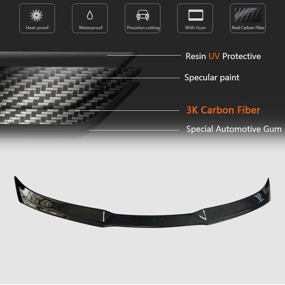 Porsche Macan 2014-2020 Rear Middle Spoiler Carbon Fiber-Ahacarbon
