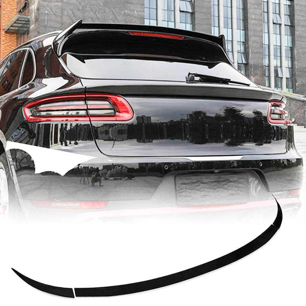 Porsche Macan Sport Utility 4-Door 2014-2018 Rear Middle Spoiler Carbon Fiber/FRP-Ahacarbon