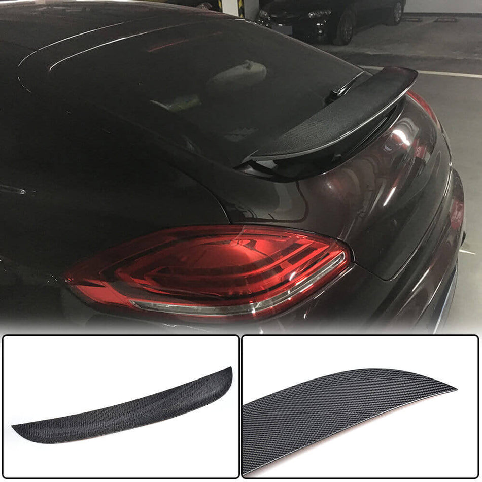 Porsche Panamera 970 2014 2016 Rear Trunk Spoiler Carbon fiber-Ahacarbon