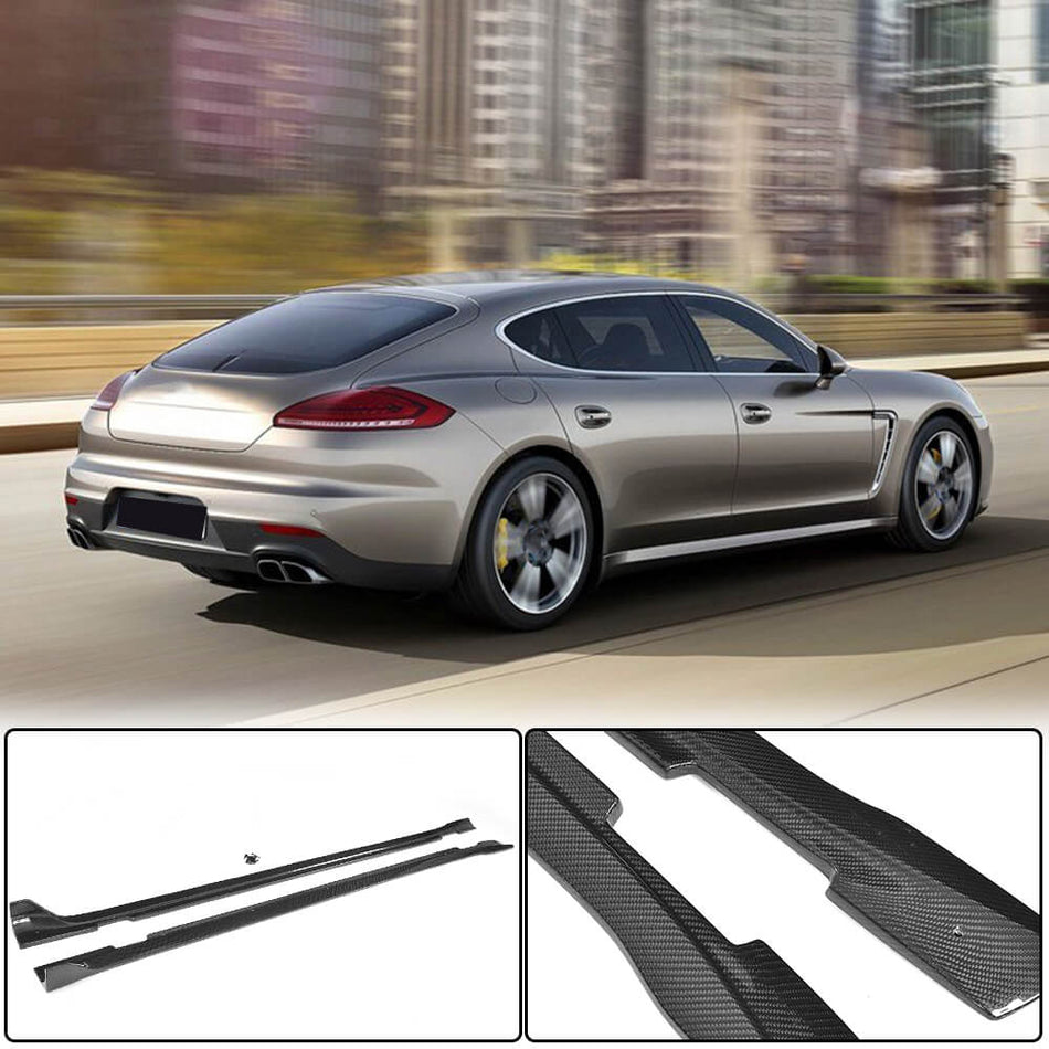 Porsche Panamera 970 Facelift 2014-2016 Side Skirts Carbon Fiber-Ahacarbon