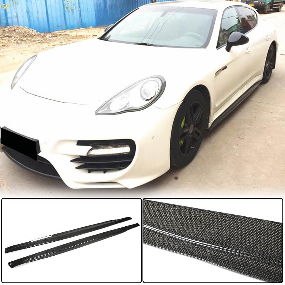 Porsche Panamera 970 Pre-facelift 2010-2013 Side Skirts Carbon Fiber-Ahacarbon