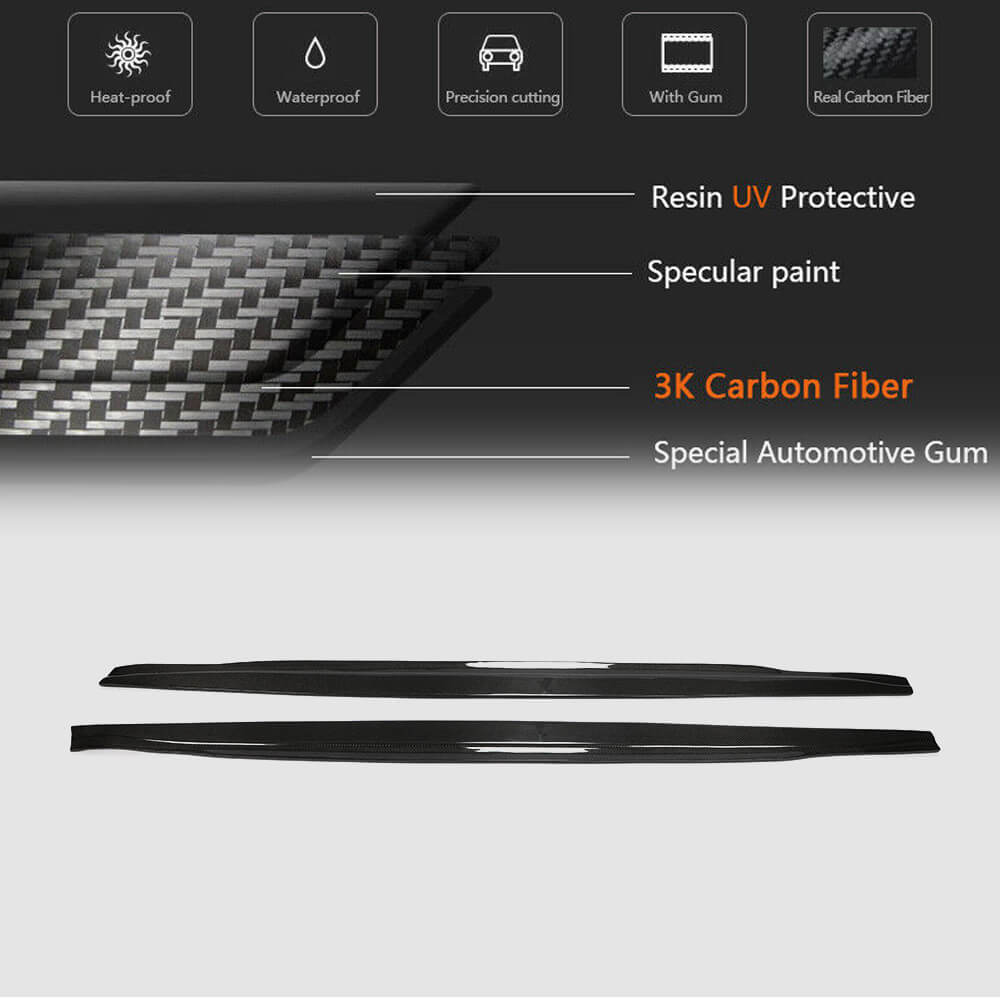 Porsche Panamera 970 Pre-facelift 2010-2013 Side Skirts Carbon Fiber-Ahacarbon