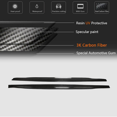 Porsche Panamera 970 Pre-facelift 2010-2013 Side Skirts Carbon Fiber-Ahacarbon