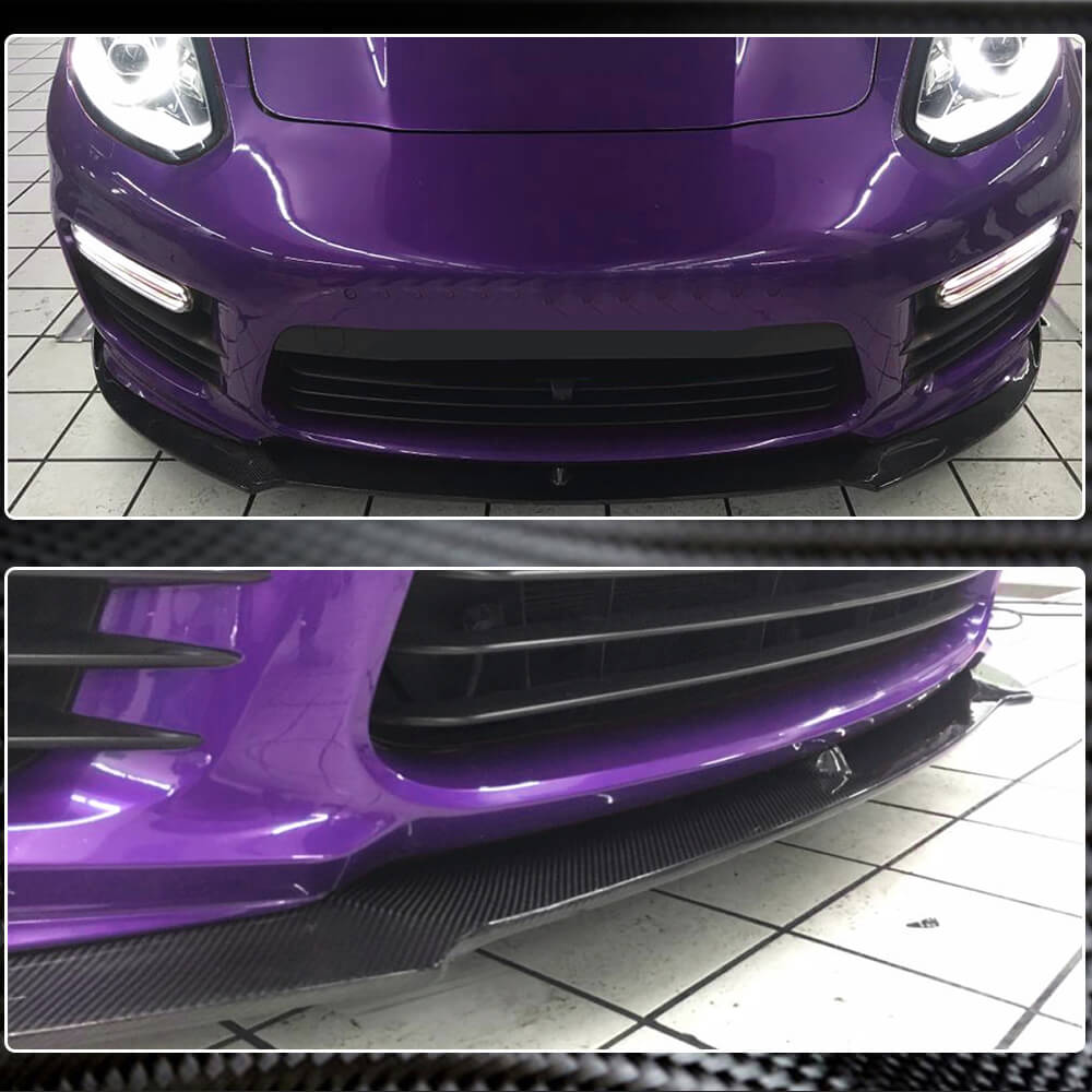 Porsche Panamera 970 GTS Turbo S 2014-2016 Front Bumper Lip Carbon Fiber-Ahacarbon