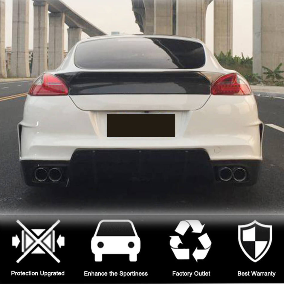 Porsche Panamera 970 Pre-Facelift 2010-2013 Rear Trunk Spoiler Carbon Fiber-Ahacarbon
