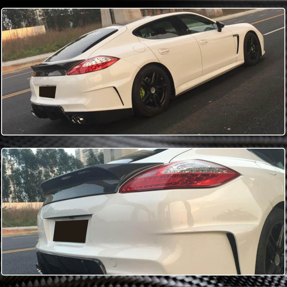Porsche Panamera 970 Pre-Facelift 2010-2013 Rear Trunk Spoiler Carbon Fiber-Ahacarbon