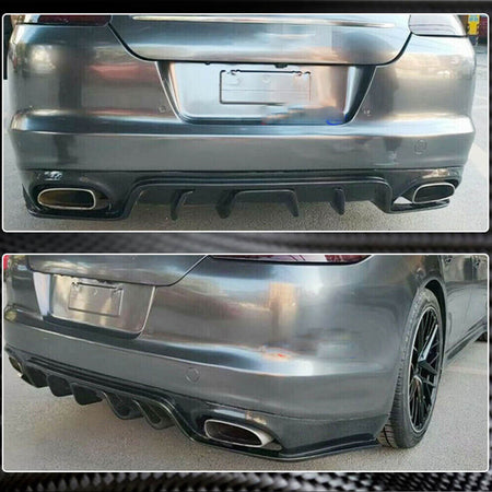 Porsche Panamera 970 Pre-facelift 2010-2013 Rear Bumper Diffuser Carbon Fiber-Ahacarbon