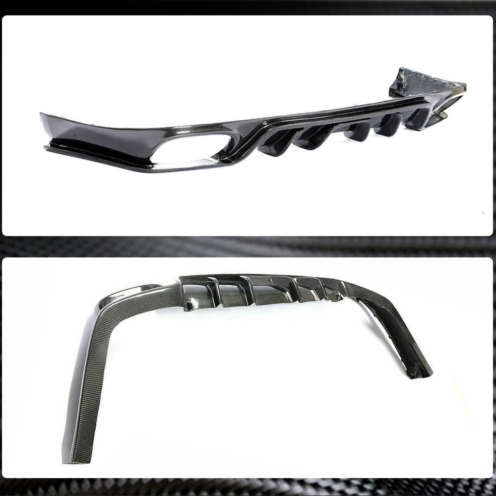 Porsche Panamera 970 Pre-facelift 2010-2013 Rear Bumper Diffuser Carbon Fiber-Ahacarbon