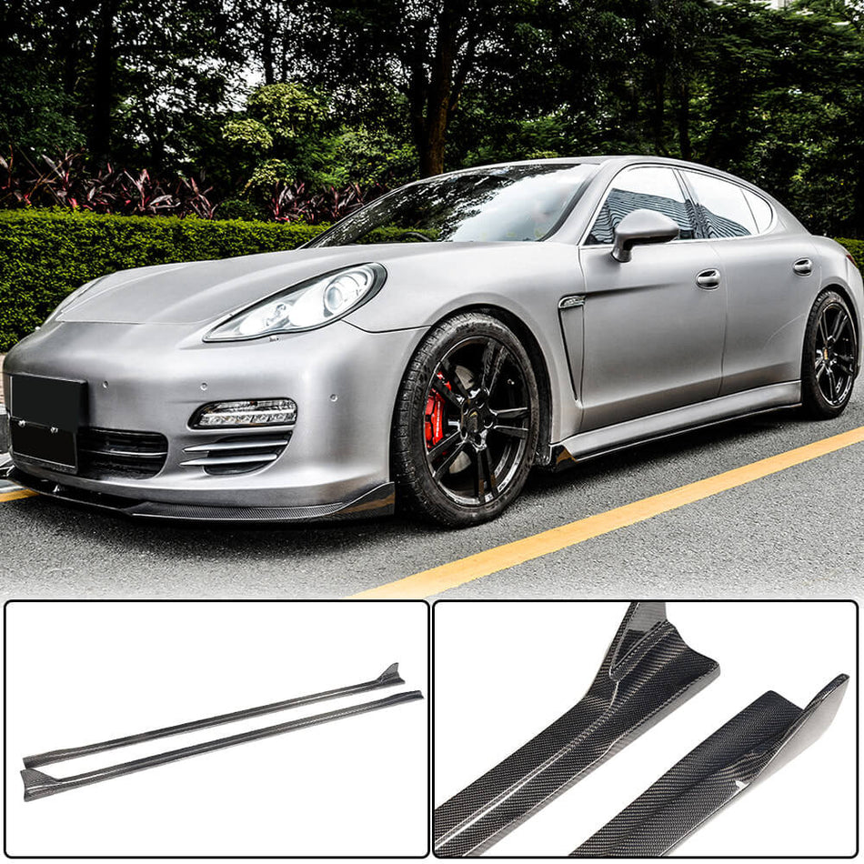 Porsche Panamera 970 Standard Pre-facelift 2010-2013 Side Skirts Carbon fiber-Ahacarbon