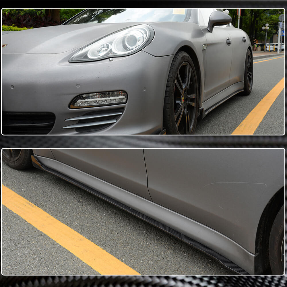 Porsche Panamera 970 Standard Pre-facelift 2010-2013 Side Skirts Carbon fiber-Ahacarbon