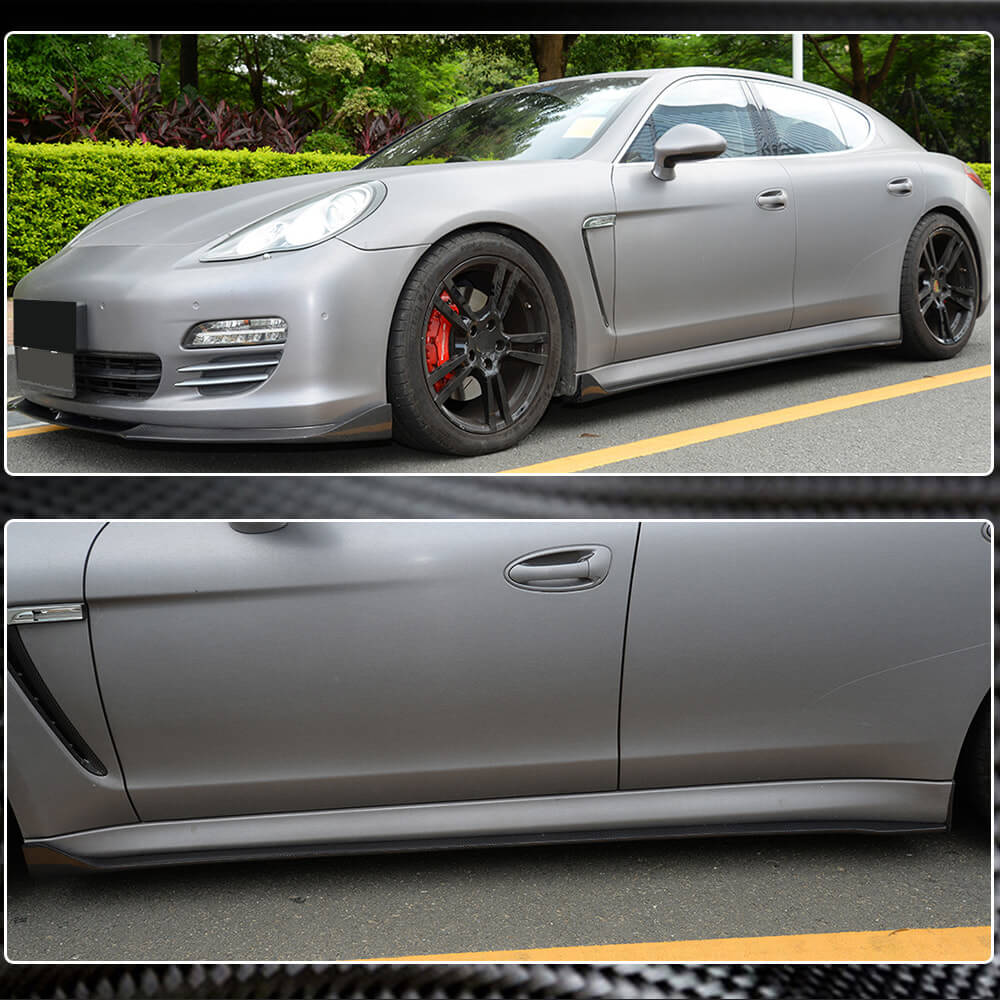 Porsche Panamera 970 Standard Pre-facelift 2010-2013 Side Skirts Carbon fiber-Ahacarbon