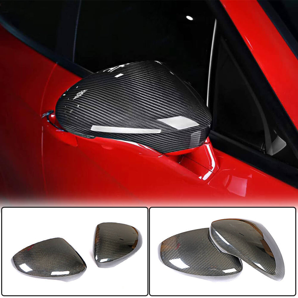 Porsche Panamera 971 2017-2019 Mirror Covers Add-on LHD Carbon Fiber-Ahacarbon