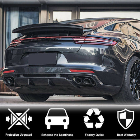 Porsche Panamera 971 2017-2021 Rear Trunk Spoiler Dry Carbon fiber-Ahacarbon