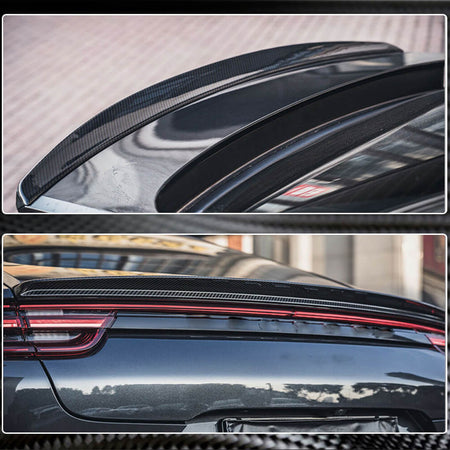 Porsche Panamera 971 2017-2021 Rear Trunk Spoiler Dry Carbon fiber-Ahacarbon