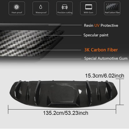 Porsche Taycan 9J1 Base/4/4S 2019-2021 Rear Bumper Diffuser Dry Carbon Fiber-Ahacarbon