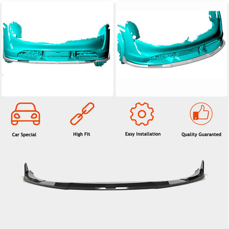 Porsche Taycan 9J1 Turbo S 2019UP Front Bumper Lip Dry Carbon Fiber-Ahacarbon