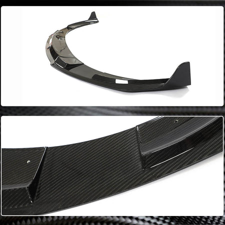 Porsche Taycan 9J1 Turbo S 2019UP Front Bumper Lip Dry Carbon Fiber-Ahacarbon