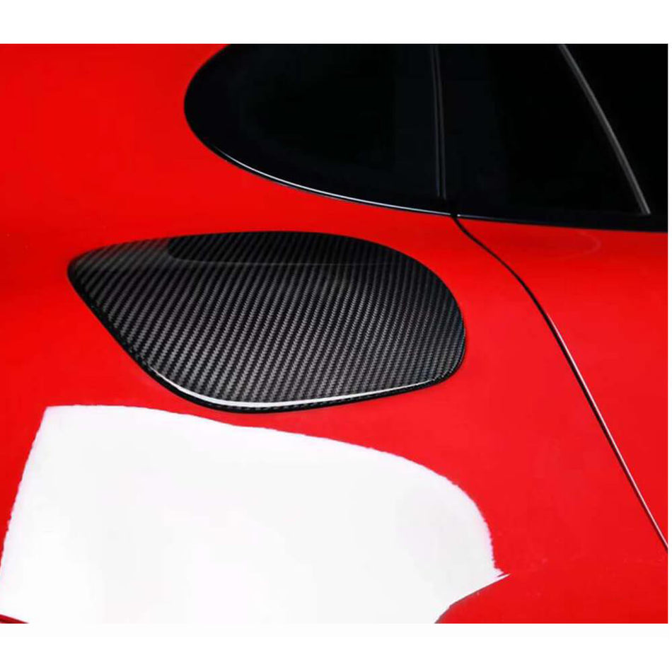 Porsche Panamera 971 Hatchback Wagon 2017-2019 Oil Gas Cover Carbon Fiber-Ahacarbon