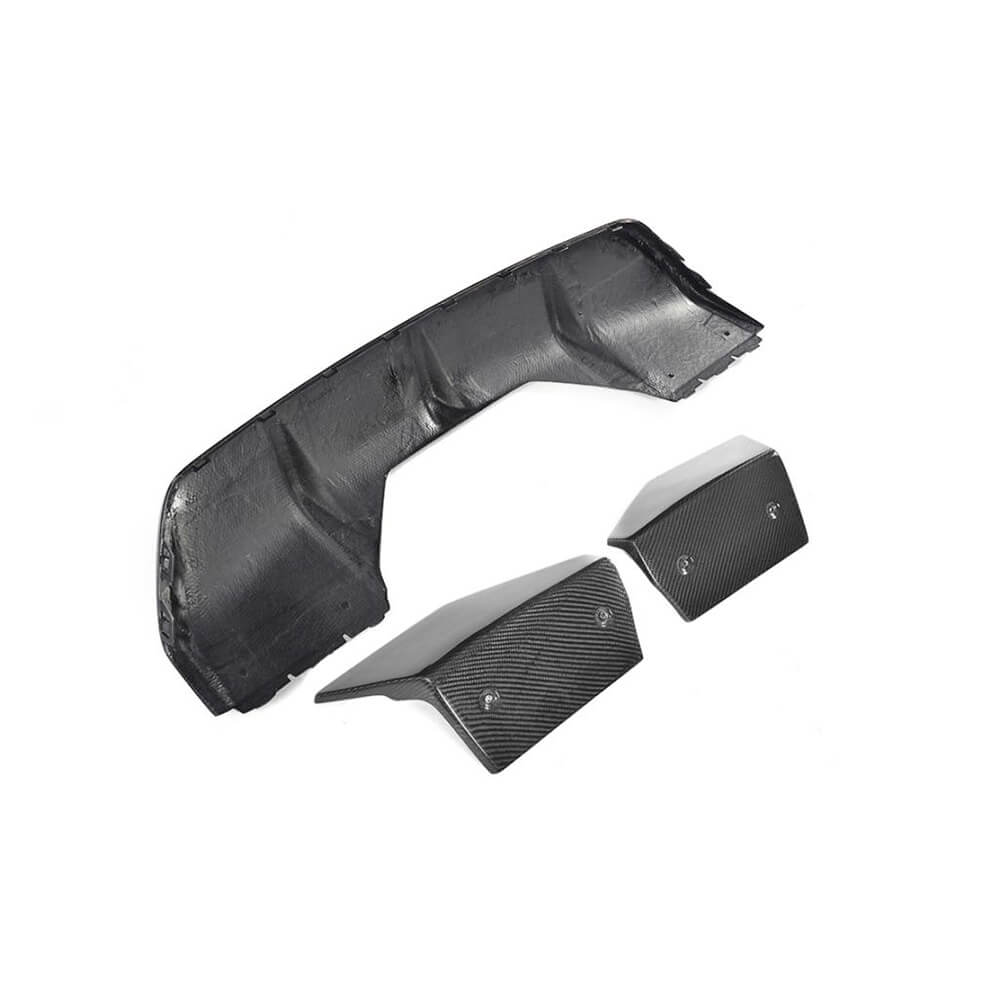 BMW X6 F16 M Sport 2015-2019 Rear Bumper Diffuser With Splitters Carbon Fiber-Ahacarbon