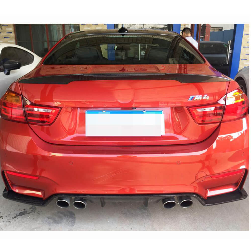 BMW F80 M3 F82 F83 M4 2014-2020 Rear Bumper Diffuser Carbon Fiber-Ahacarbon