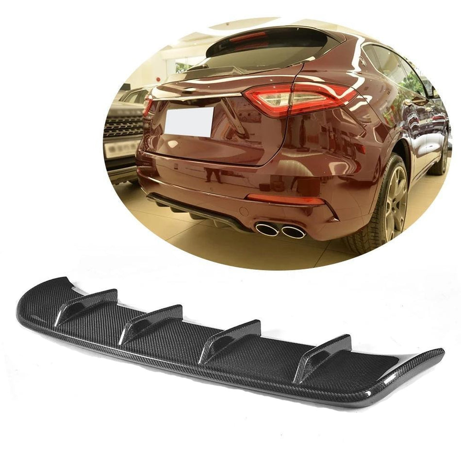 Maserati Levante 2016-2020 Rear Bumper Diffuser Carbon Fiber-Ahacarbon