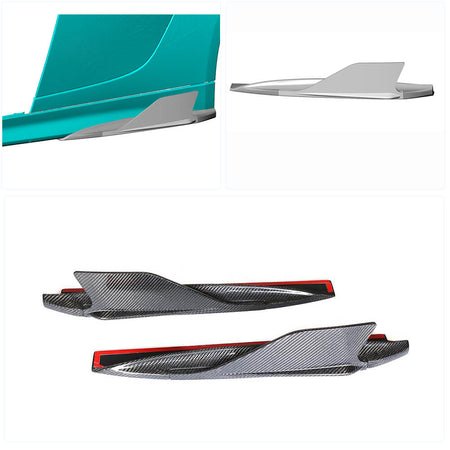 Audi R8 V10 Gen 2 4S 2016-2019 Side Skirts Splitters Carbon Fiber-Ahacarbon