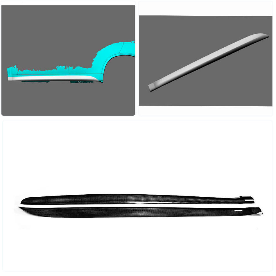 BMW X5 F15 M Sport 2014-2018 Side Skirts Dry Carbon Fiber-Ahacarbon