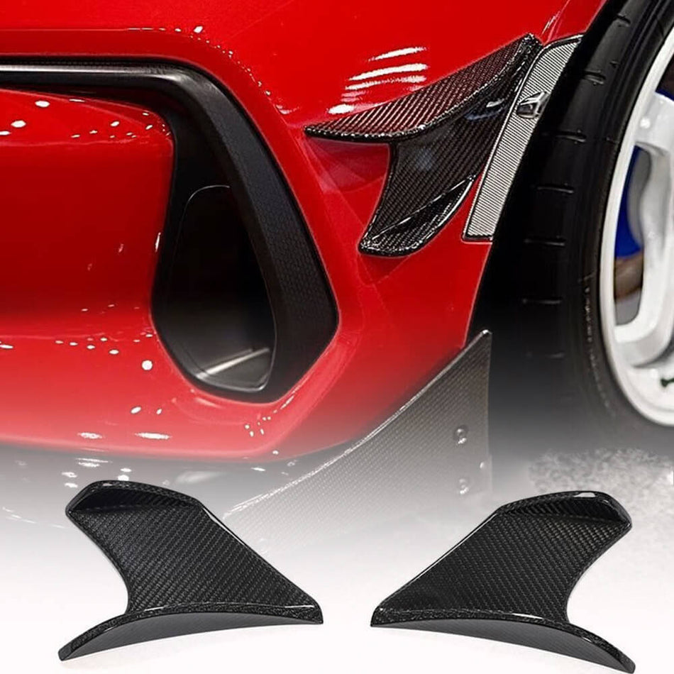 Subaru BRZ 2021-2023 Front Splitters Canards Fins Trims Carbon Fiber-Ahacarbon
