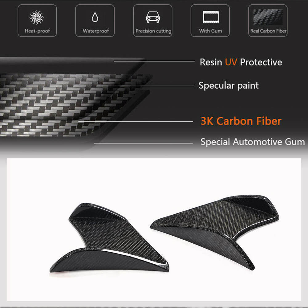 Subaru BRZ 2021-2023 Front Splitters Canards Fins Trims Carbon Fiber-Ahacarbon