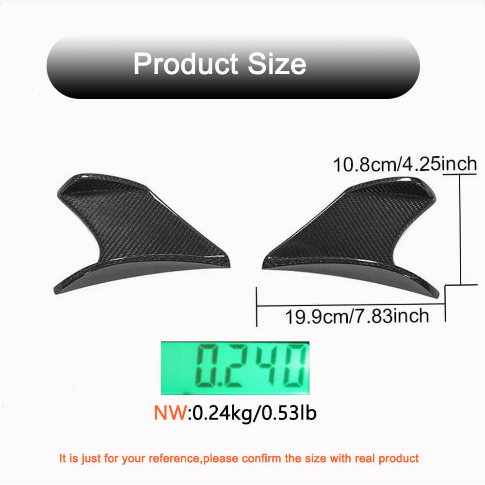 Subaru BRZ 2021-2023 Front Splitters Canards Fins Trims Carbon Fiber-Ahacarbon