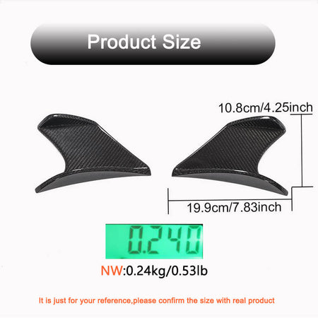 Subaru BRZ 2021-2023 Front Splitters Canards Fins Trims Carbon Fiber-Ahacarbon