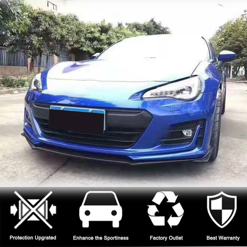 Subaru BRZ Coupe 2017-2019 Front Bumper Lip Carbon Fiber-Ahacarbon