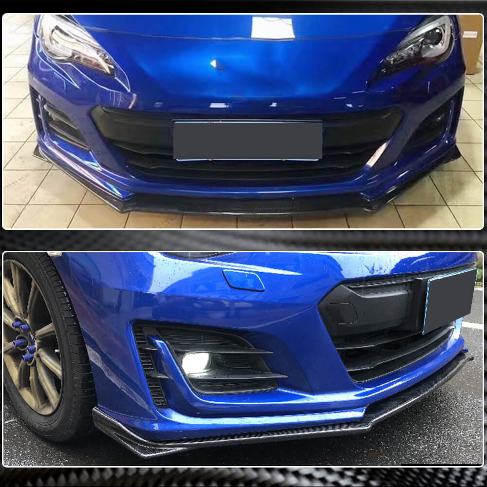 Subaru BRZ Coupe 2017-2019 Front Bumper Lip Carbon Fiber-Ahacarbon
